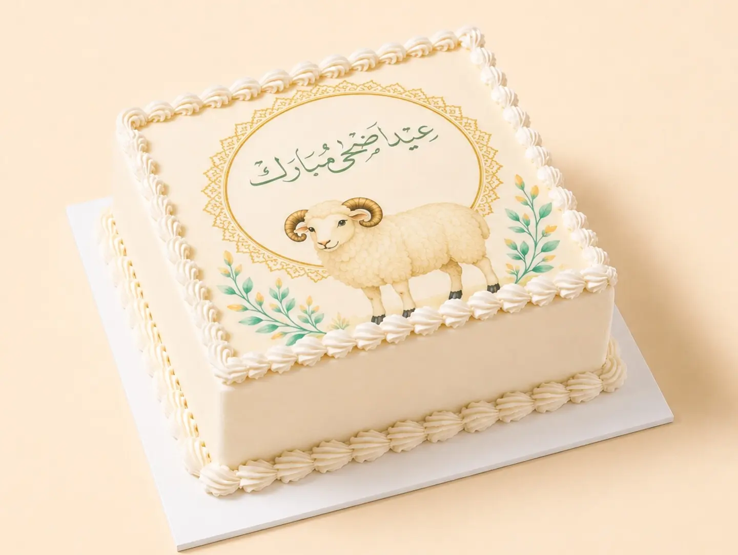 كيكة العيد مربعة