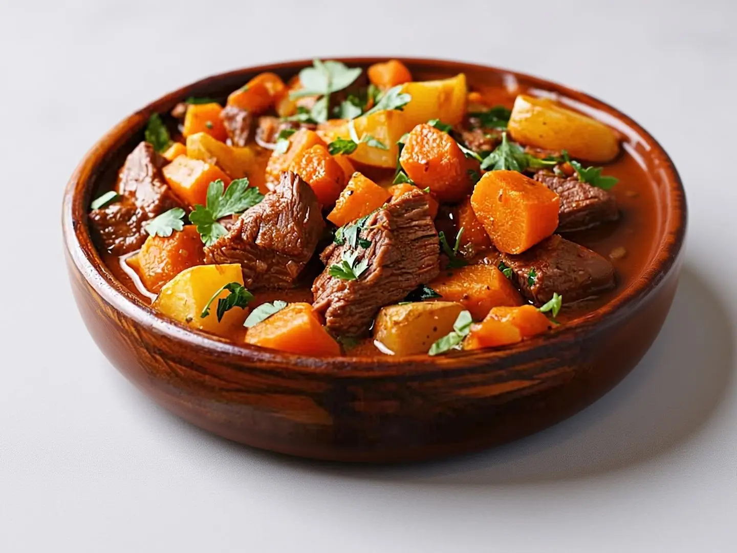 Beef With Mixed Vegetables Tagine Baked In Oven