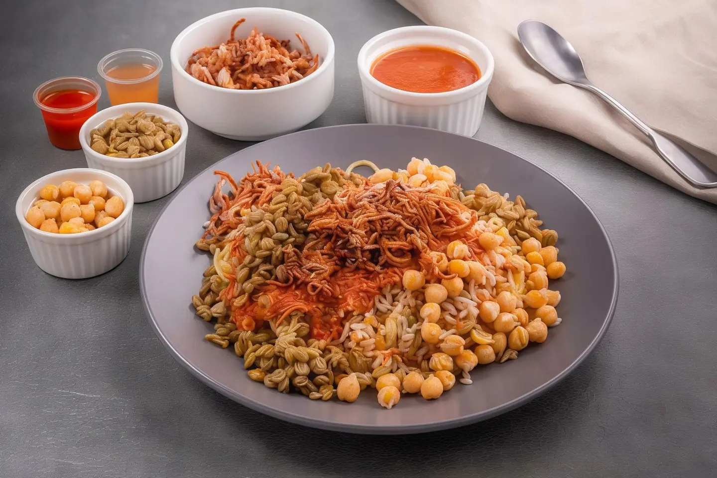 Koshari El Khair Tray
