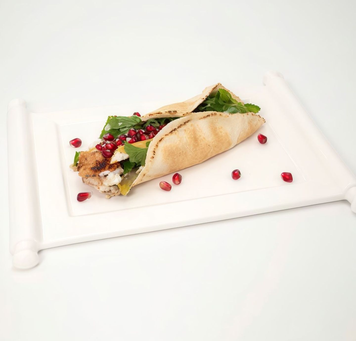 Pomegranate Shawarma With Lebanese Bread