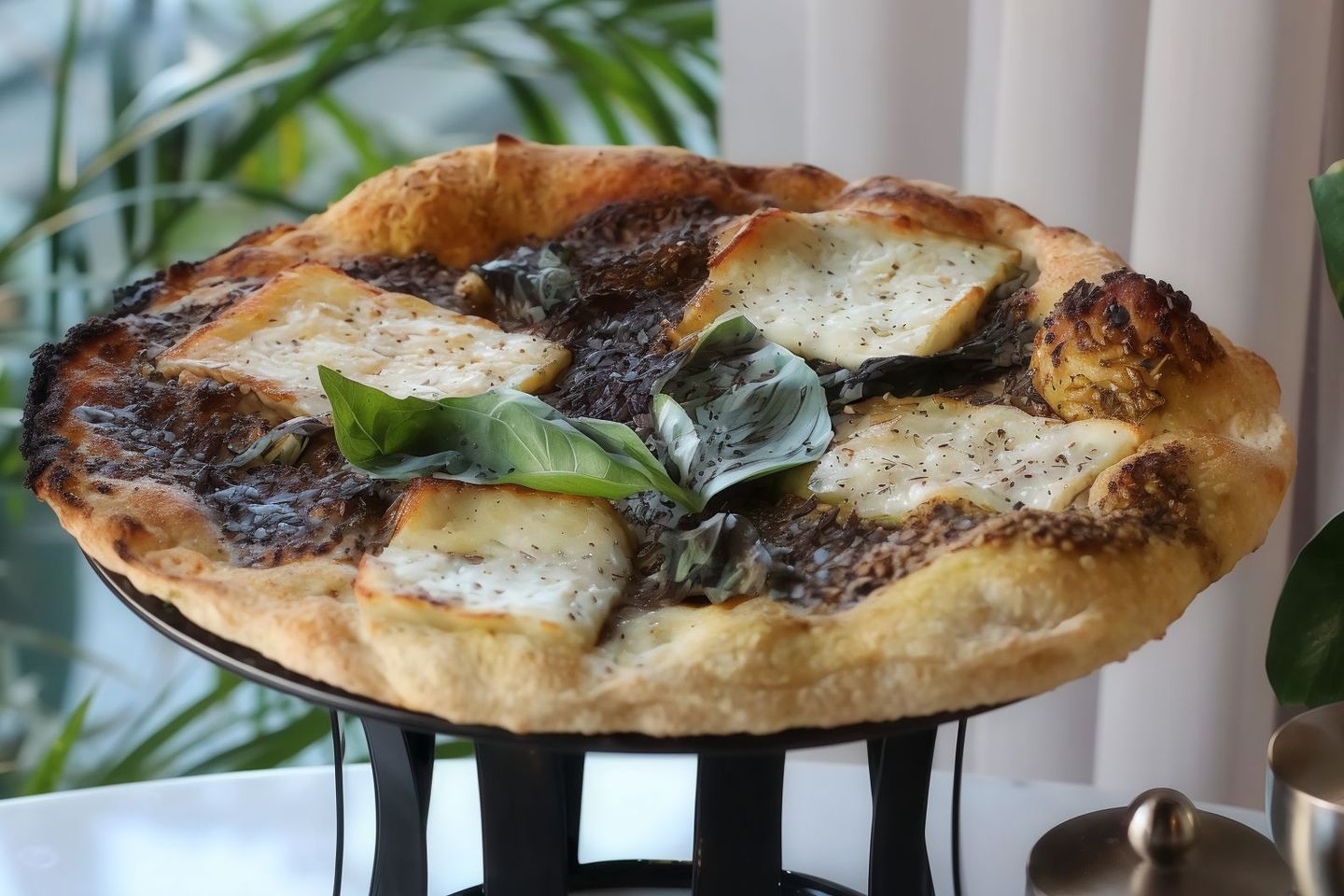 Halloumi Slice With Zaatar Pizza