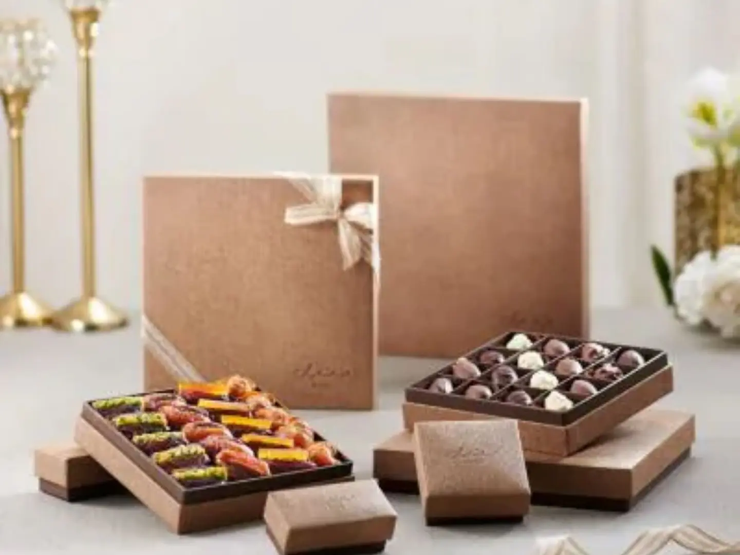 Napura Brown With Filled Dates Gift Set - Small