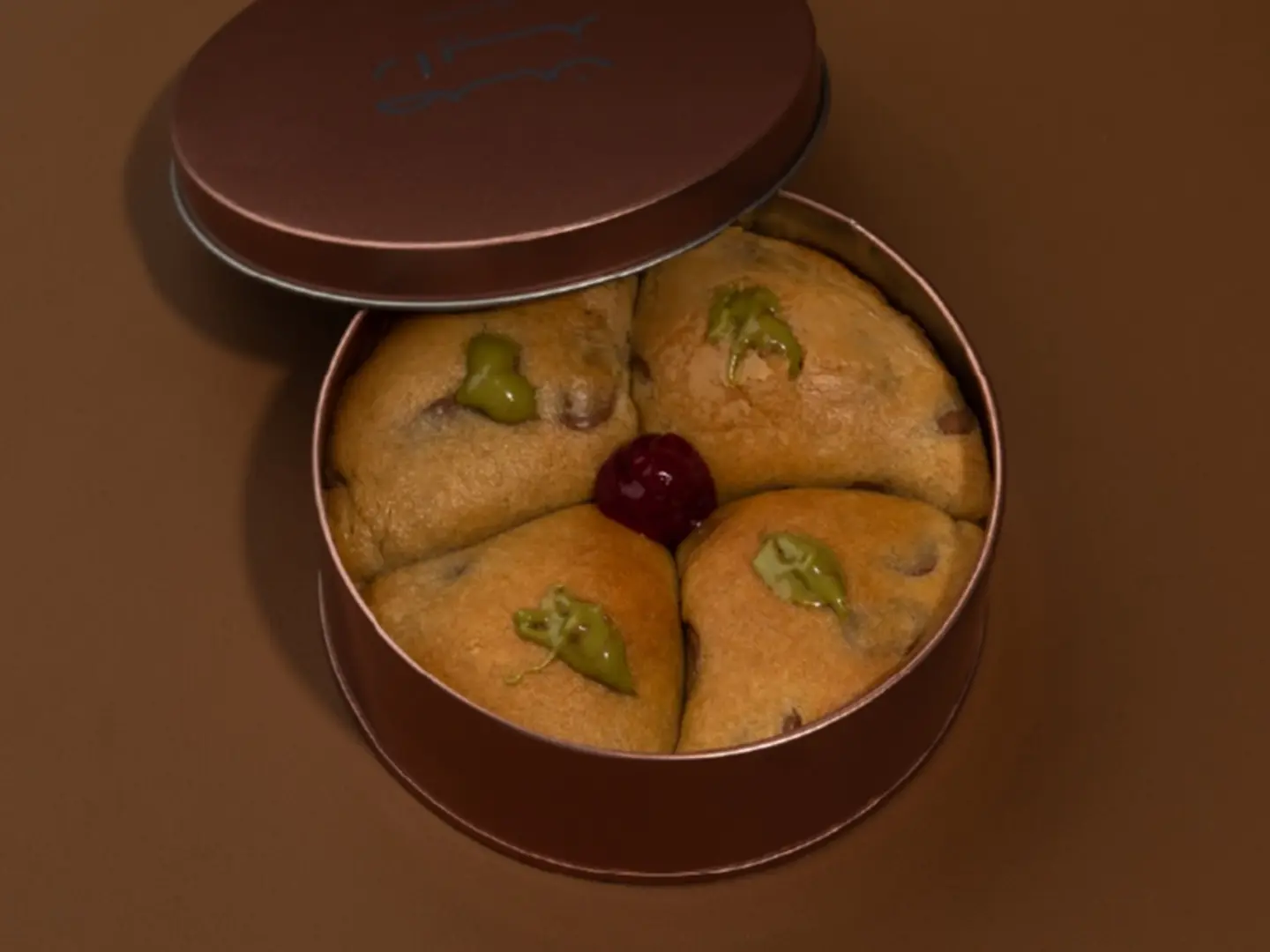 كوكيز بيستاشيو توت