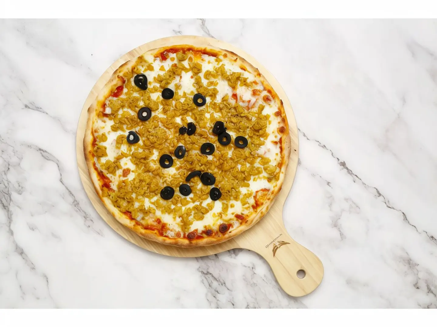 بيتزا دجاج مفروم كبير