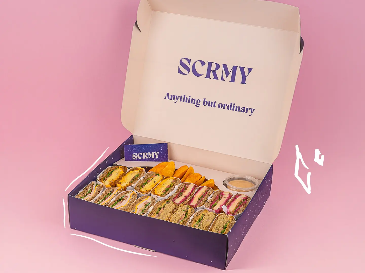 صندوق الساندويتشات 8 قطع