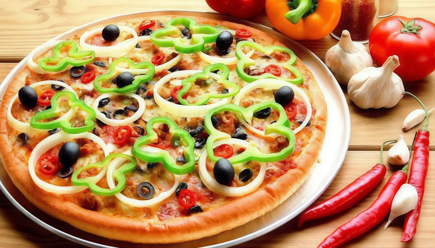 Vegetable Pizza - Medium