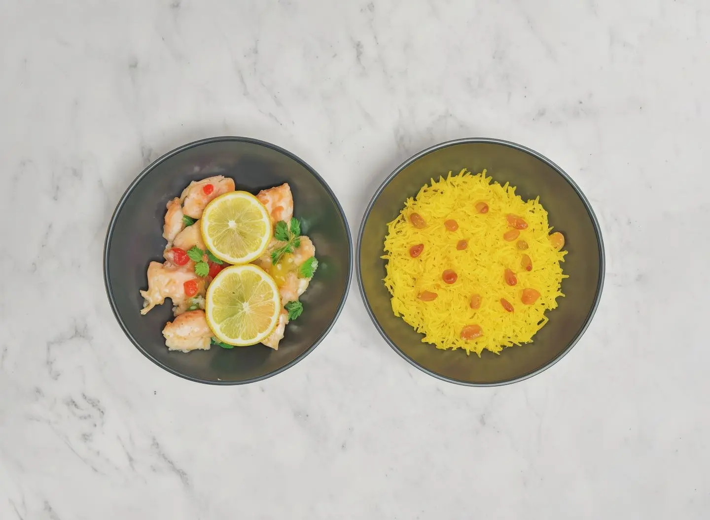 دجاج بالزبده واللبمون