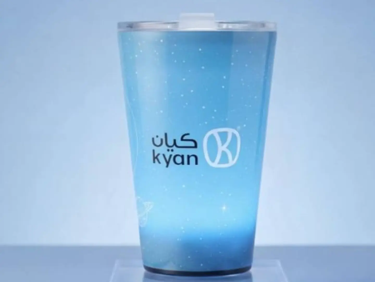 كوب مضيء ازرق