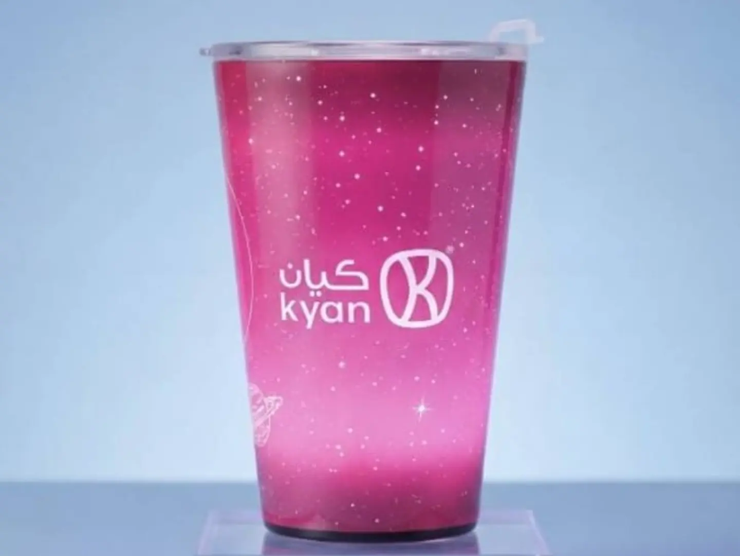 كوب مضيء أحمر
