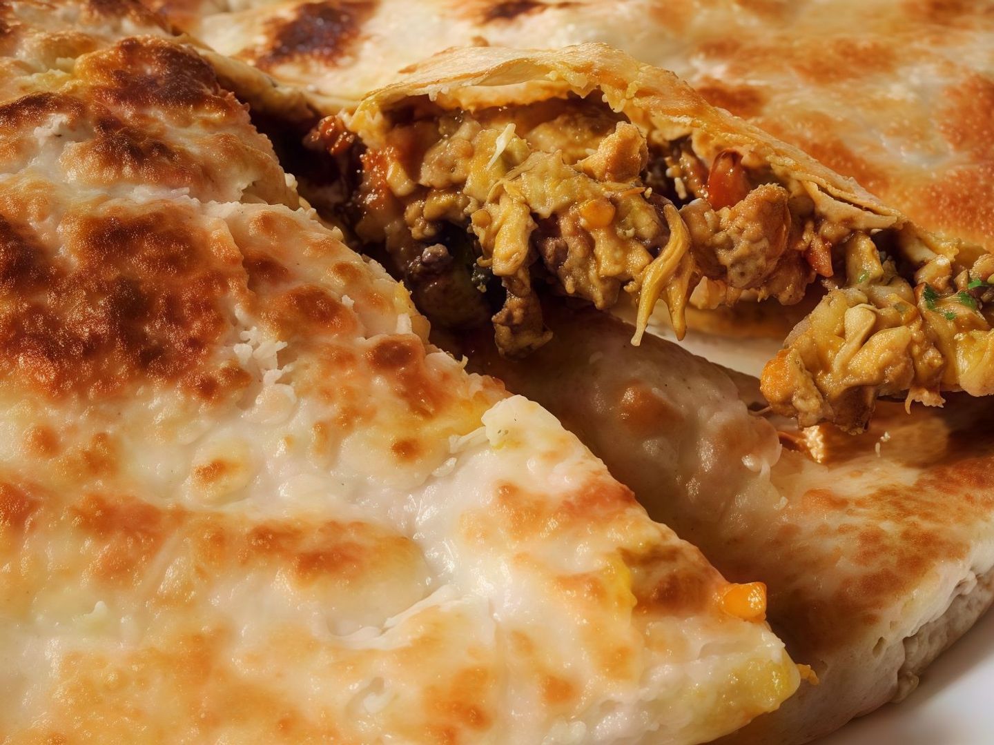 فطيرة شاورما-وسط