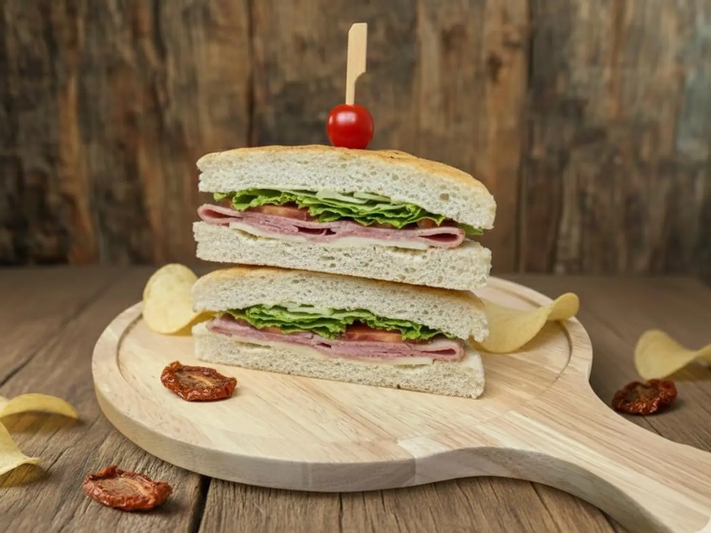 ساندويتش الديك الرومي والجبن