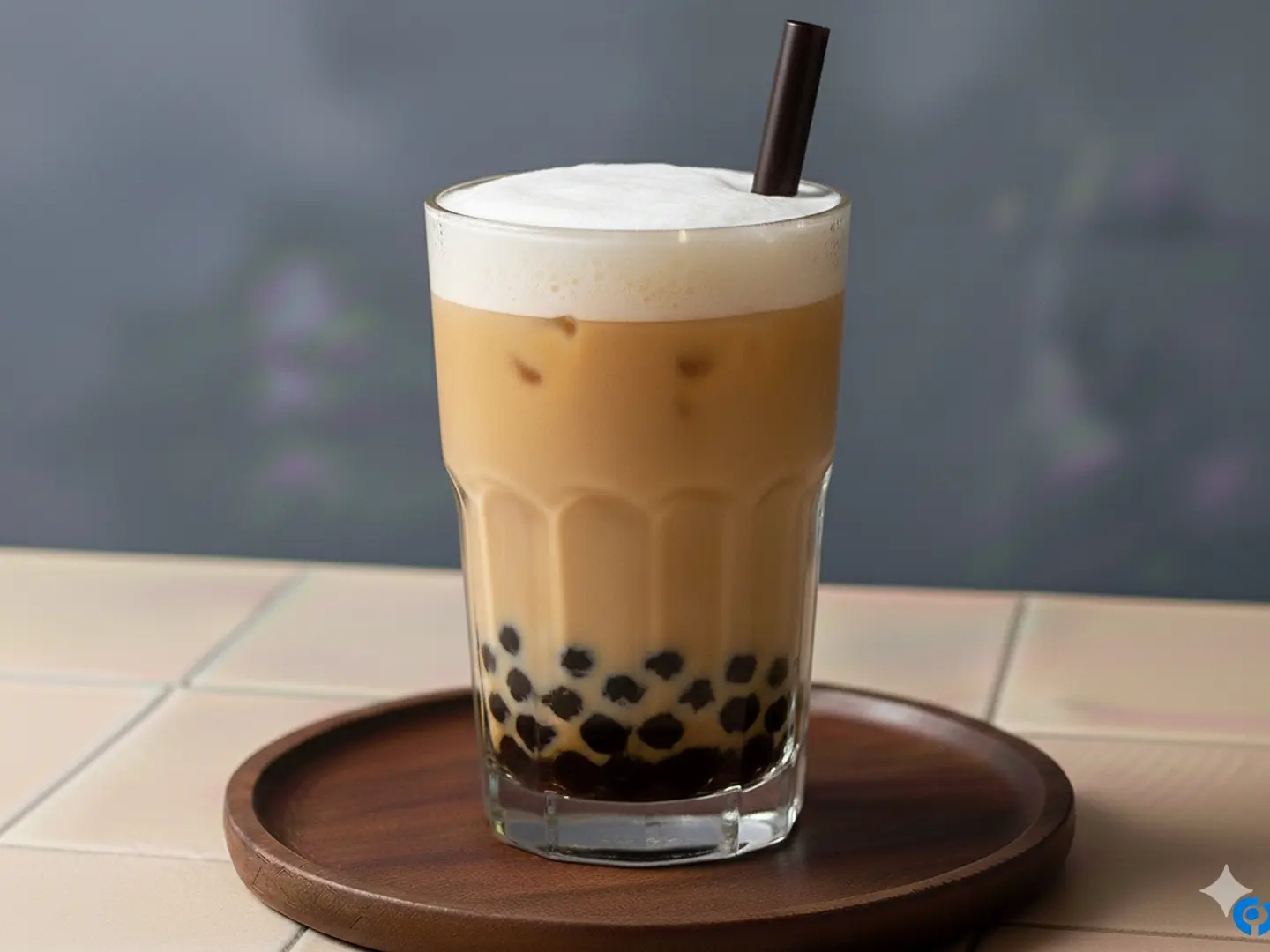 شاي بوبا بالحليب (١٦ أونصة)