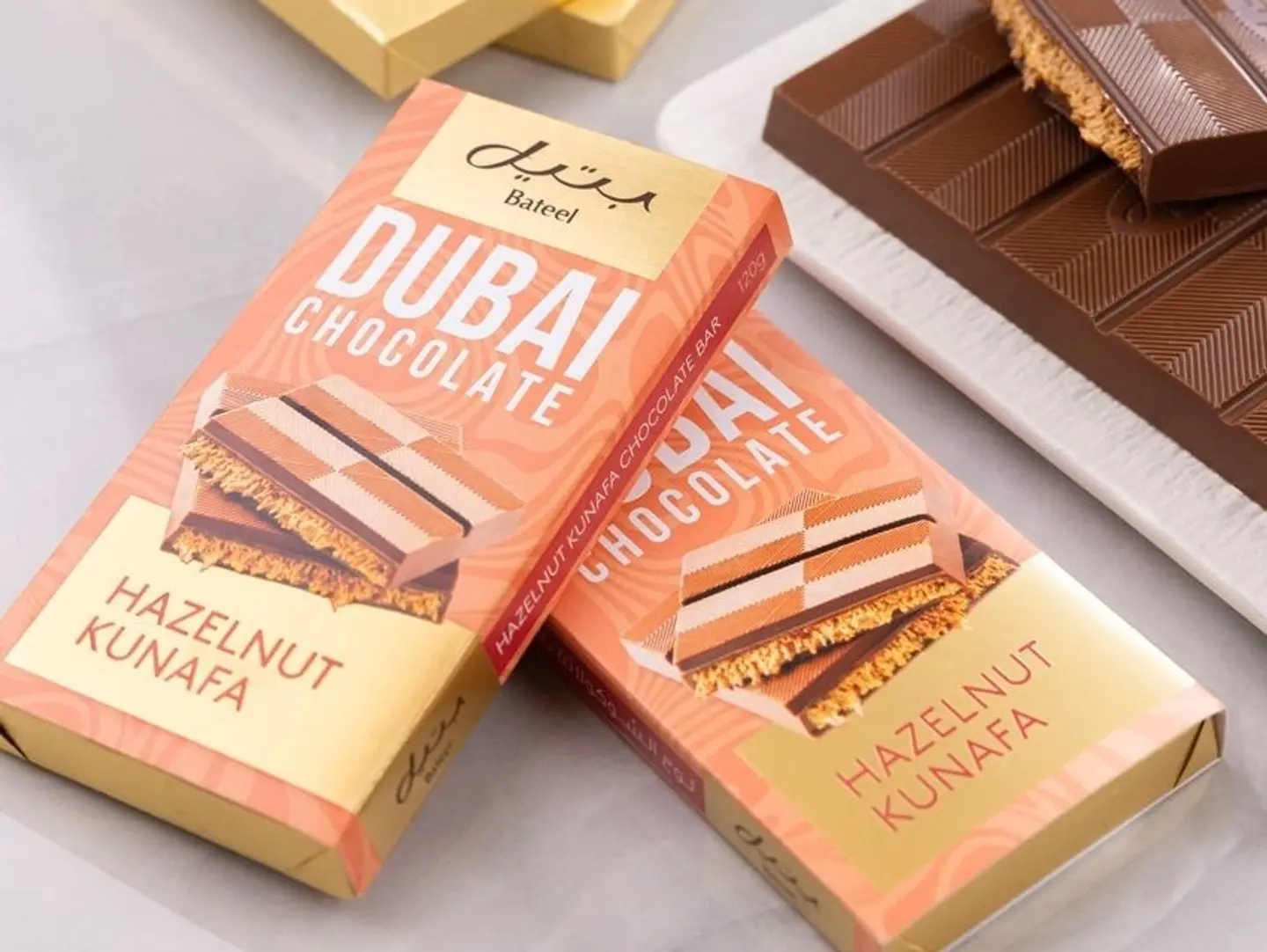 Dubai Chocolate Bar  Hazelnut 120gms