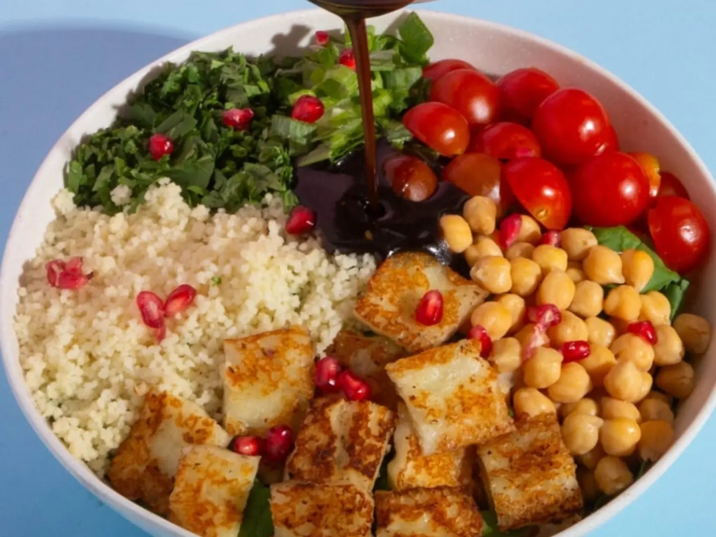 Grilled Halloumi Salad