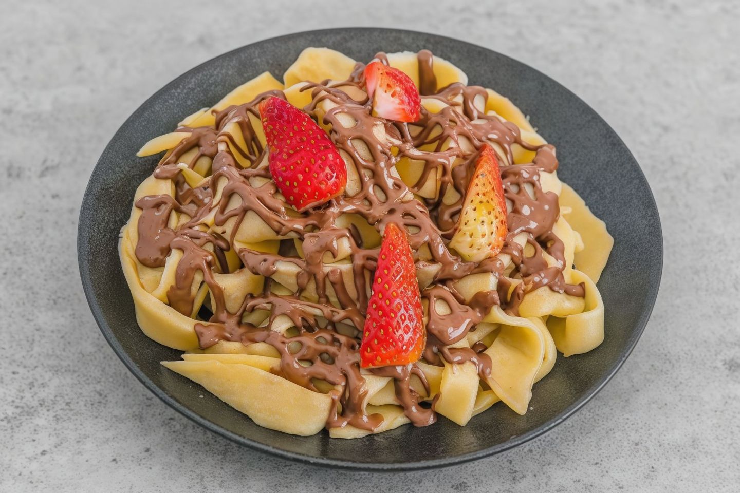 Chocolate Fettuccine Crepe