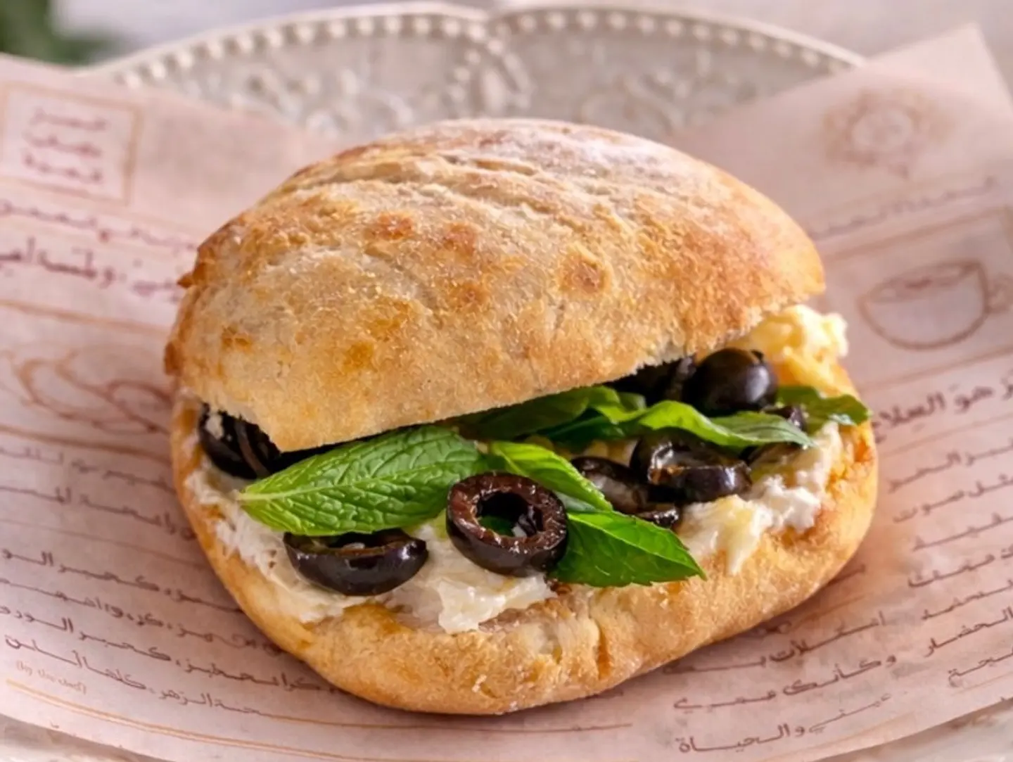 Za'atar And Olive Labneh