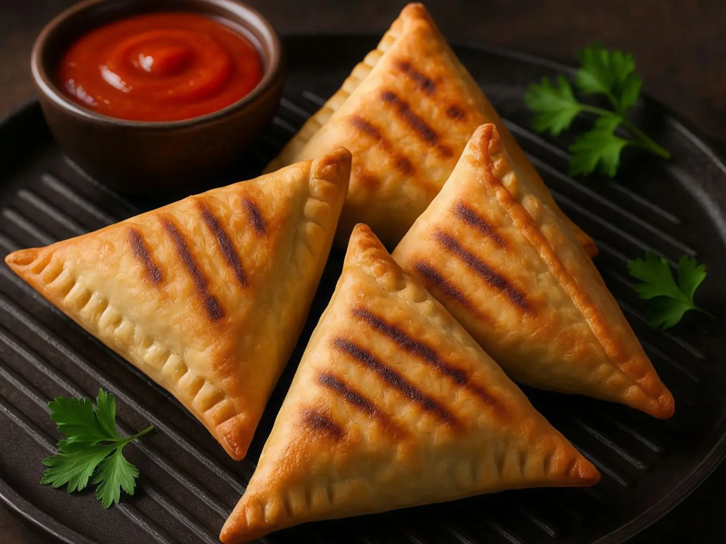 Grilled Samosa Cheddar Cheese 12 Pieces