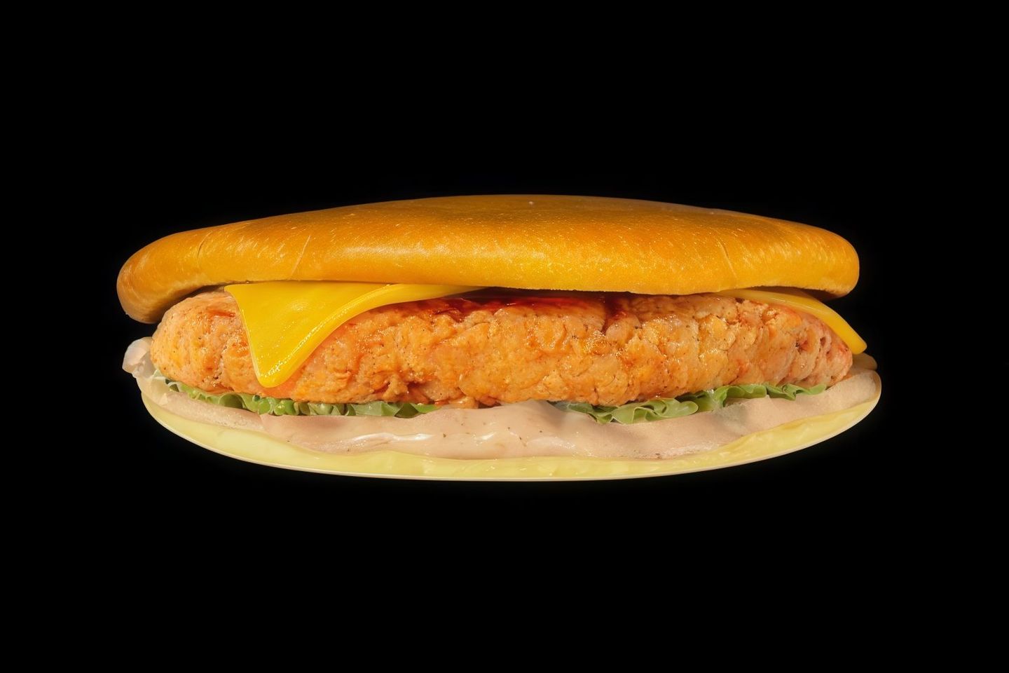 Flat Chicken Burger