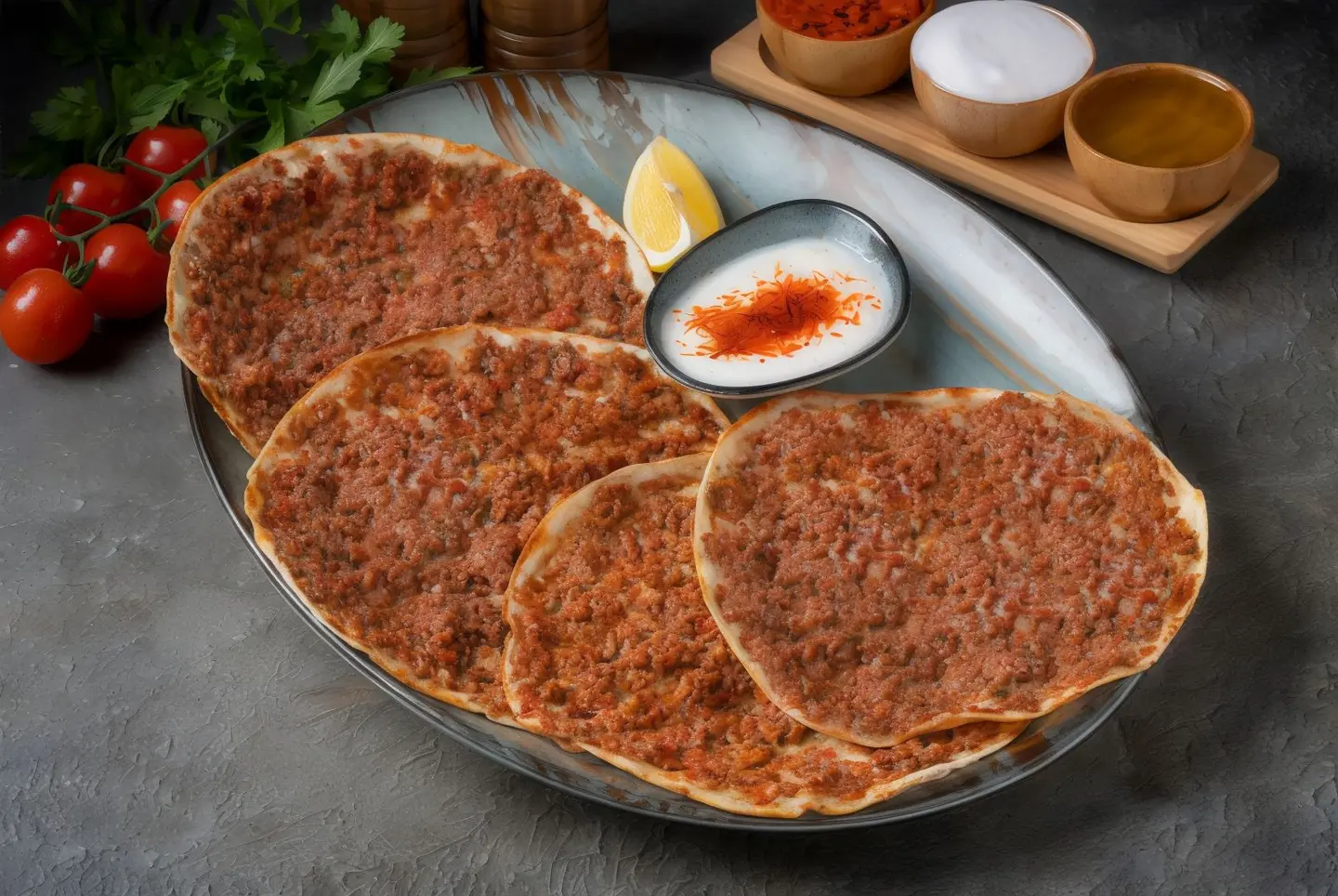 لحم بعجين حلبي