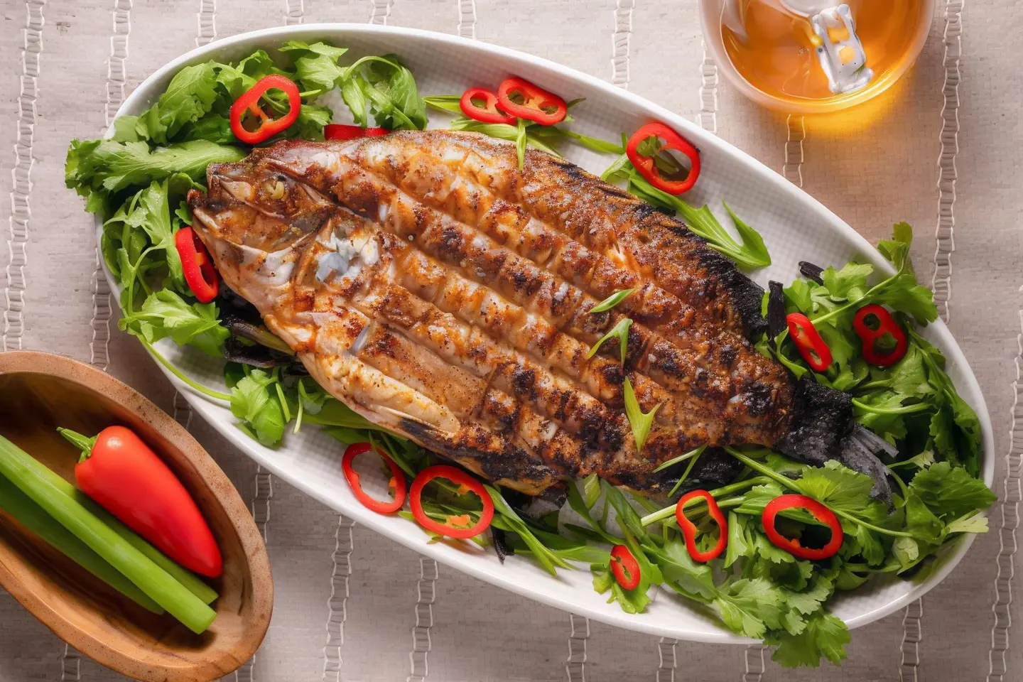 Iraqi Grilled Fish With Bone