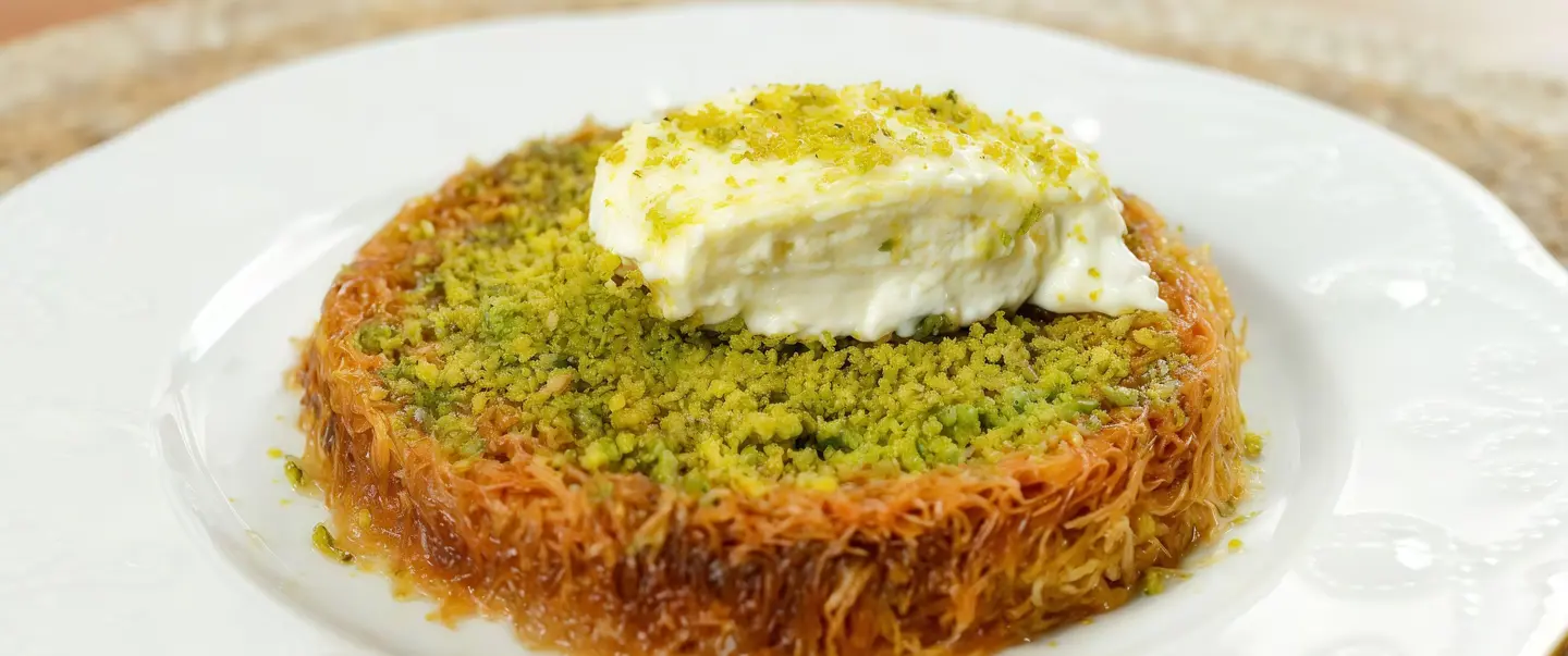 كنافة بالقشطة