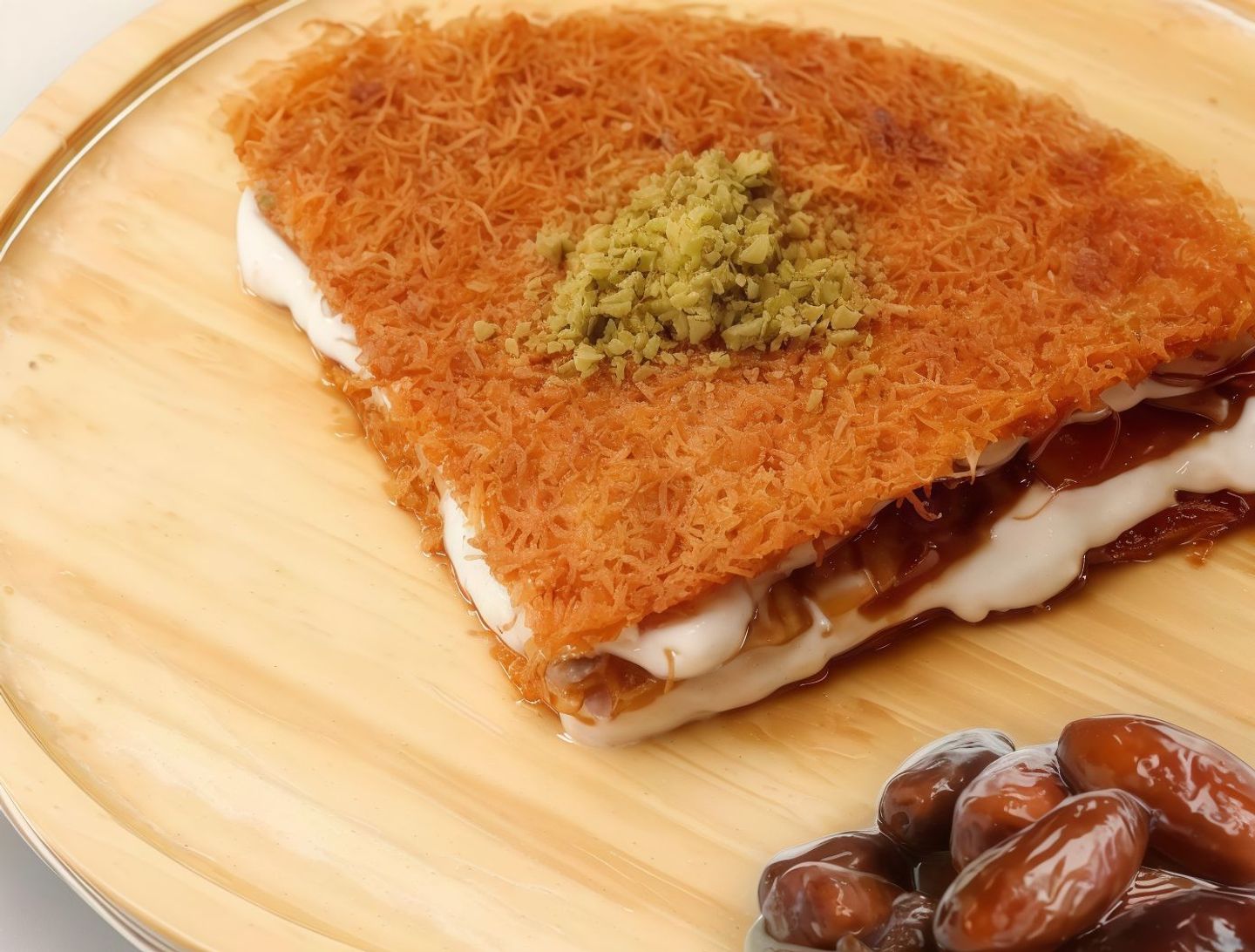 كنافة بالتمر و القشطة - صغير