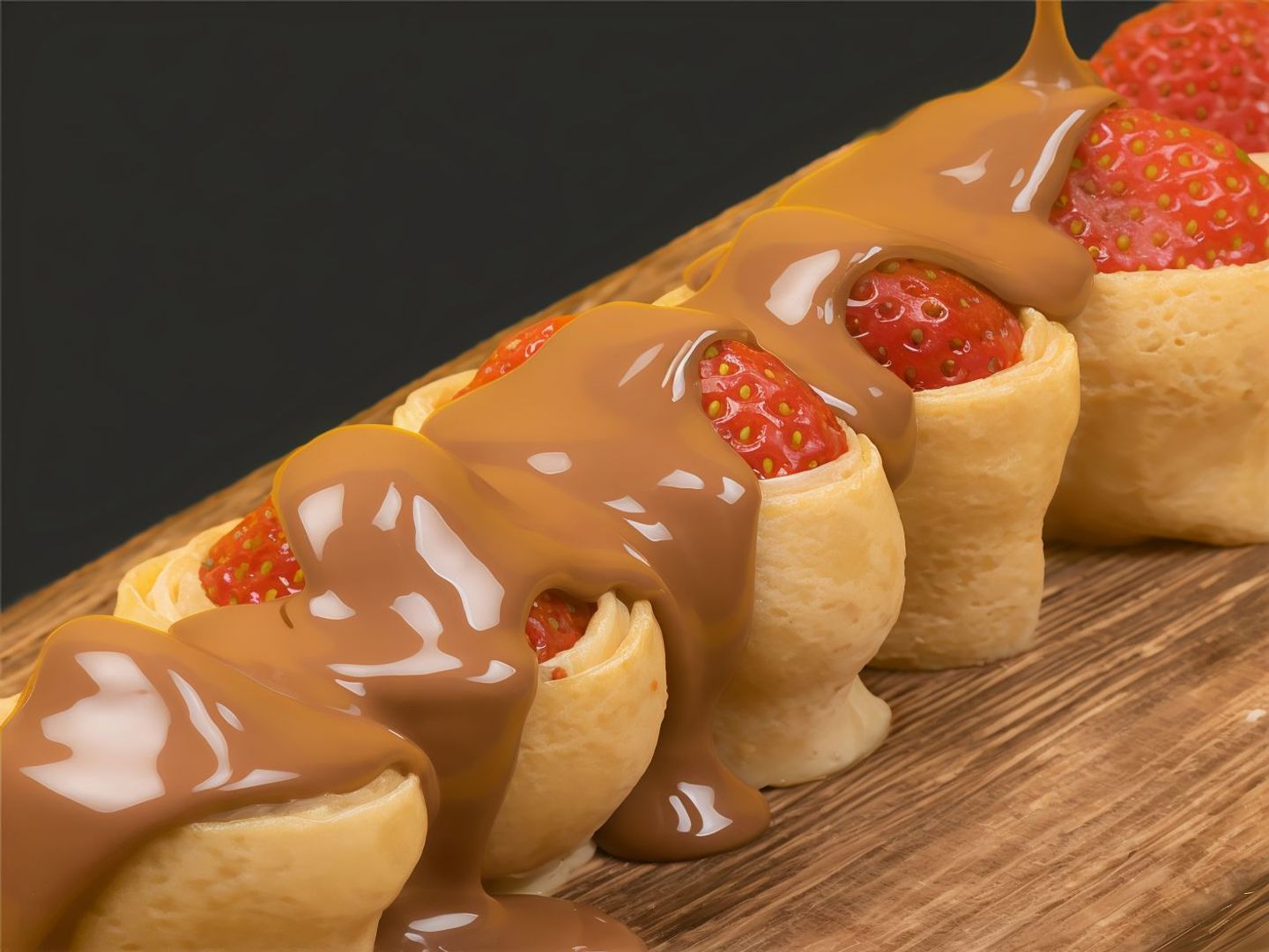 Strawberry Crepe Roll