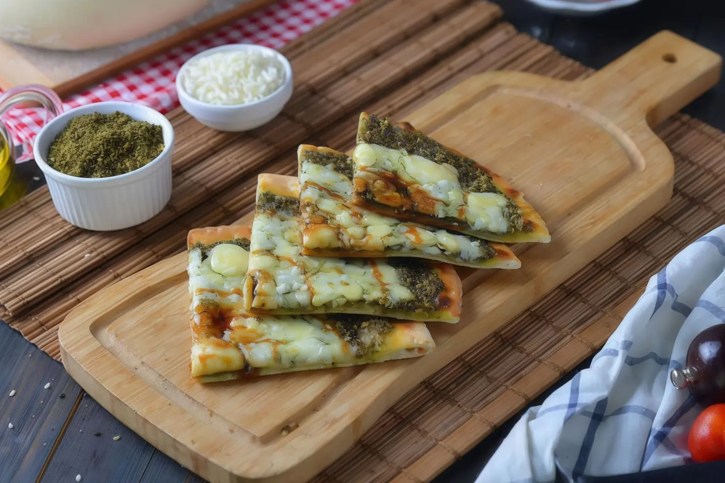 زعتر مع جبن