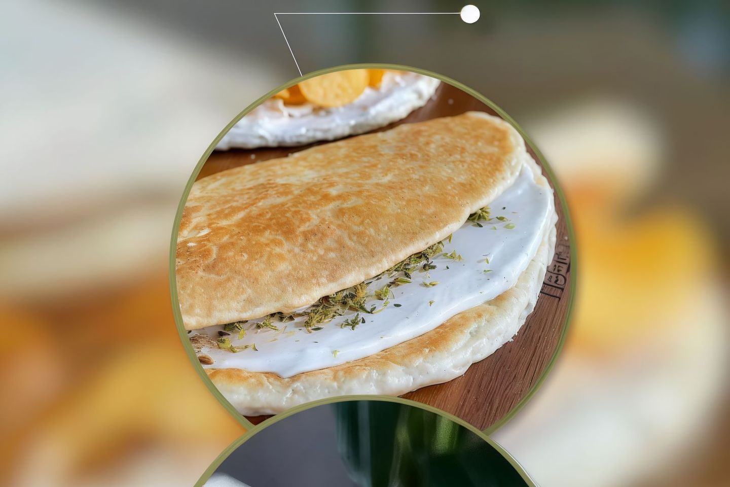 جباتي زعتر وجبن