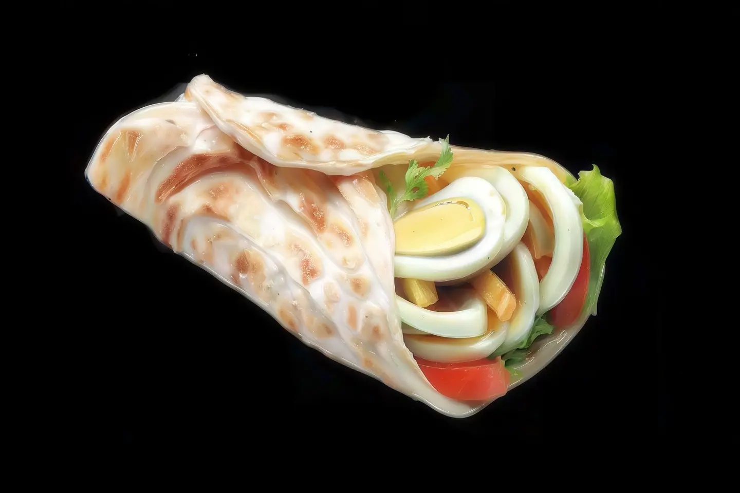 براتا بيض مسلوق