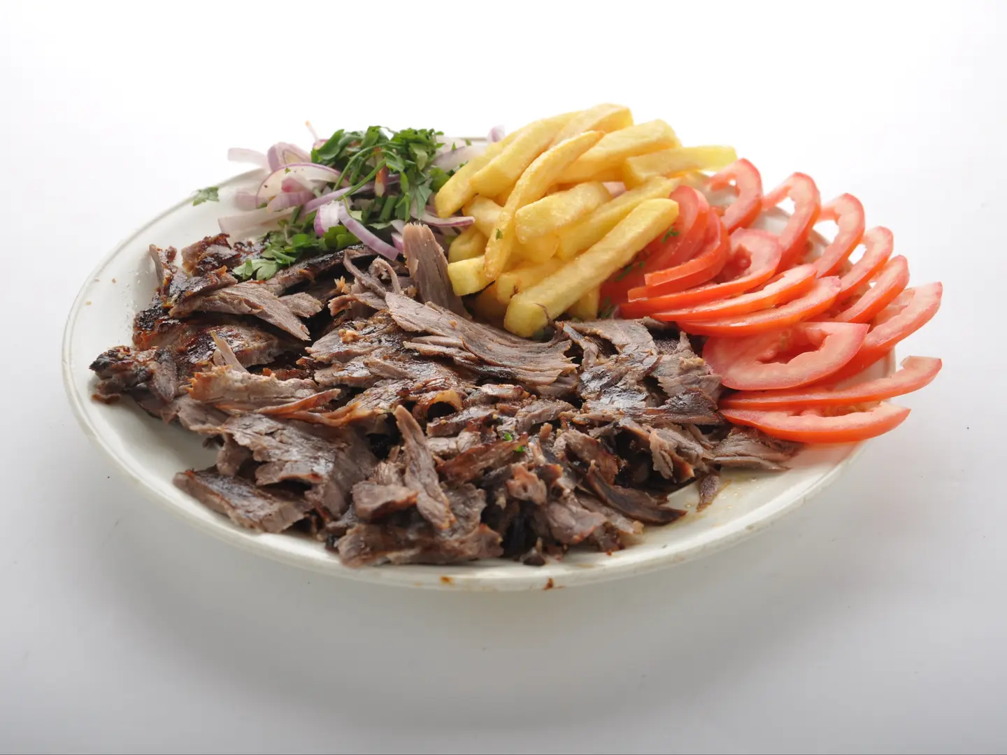 صحن شاورما لحم فرط