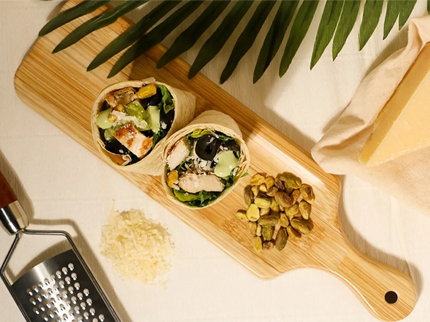 Pesto Chicken Salad Wrap