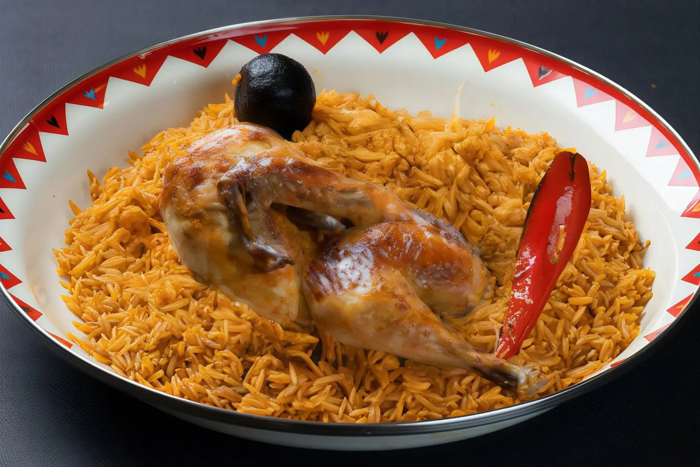 كبسة مع دجاج - نص حبة