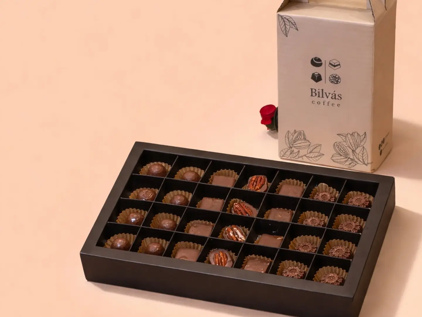 بكس شوكولاته من اختيارك مع بكس قهوة اليوم الفاخرة