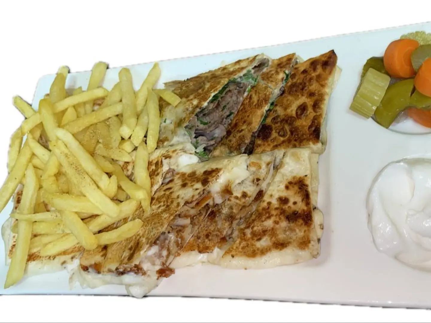 Arabic Mix With Cheese 1 Meat 1 Chicken