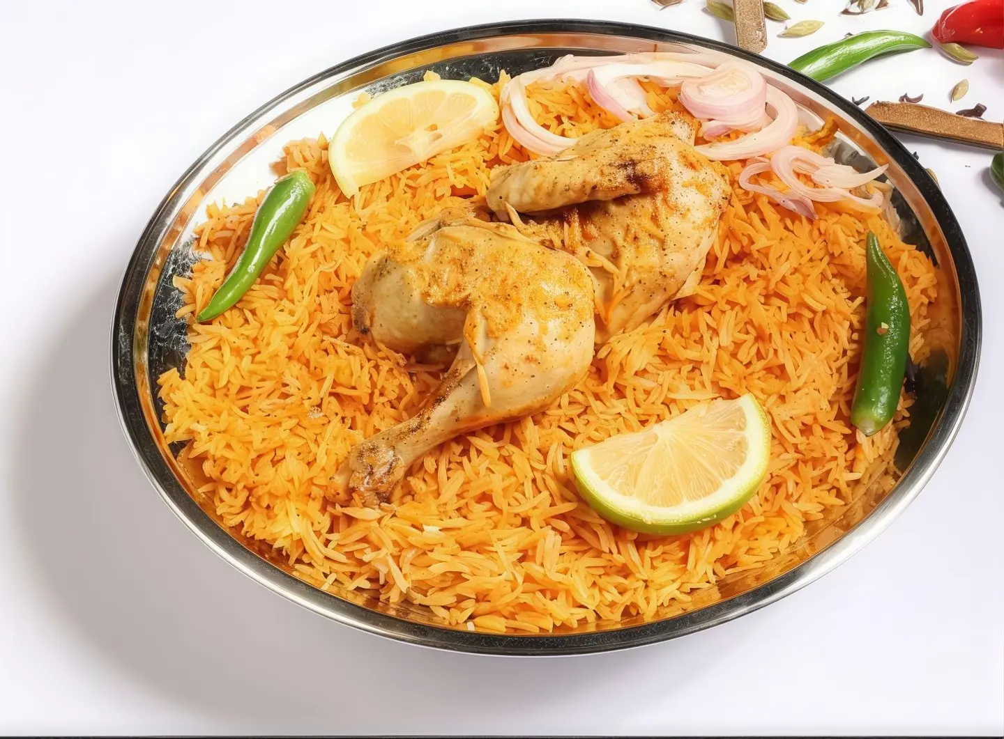 نص حبه دجاج مضغوط مع الأرز