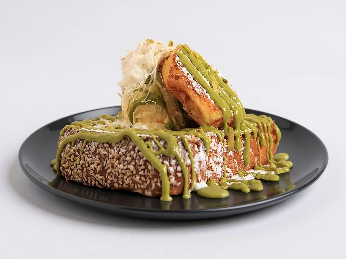 Pistachio Pancake With Ice Cream