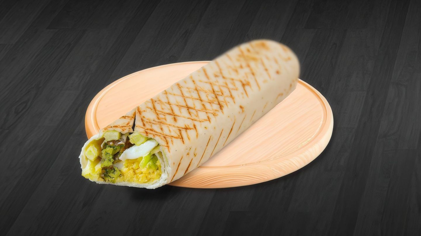 Falafel With Eggs And Cream Cheese
