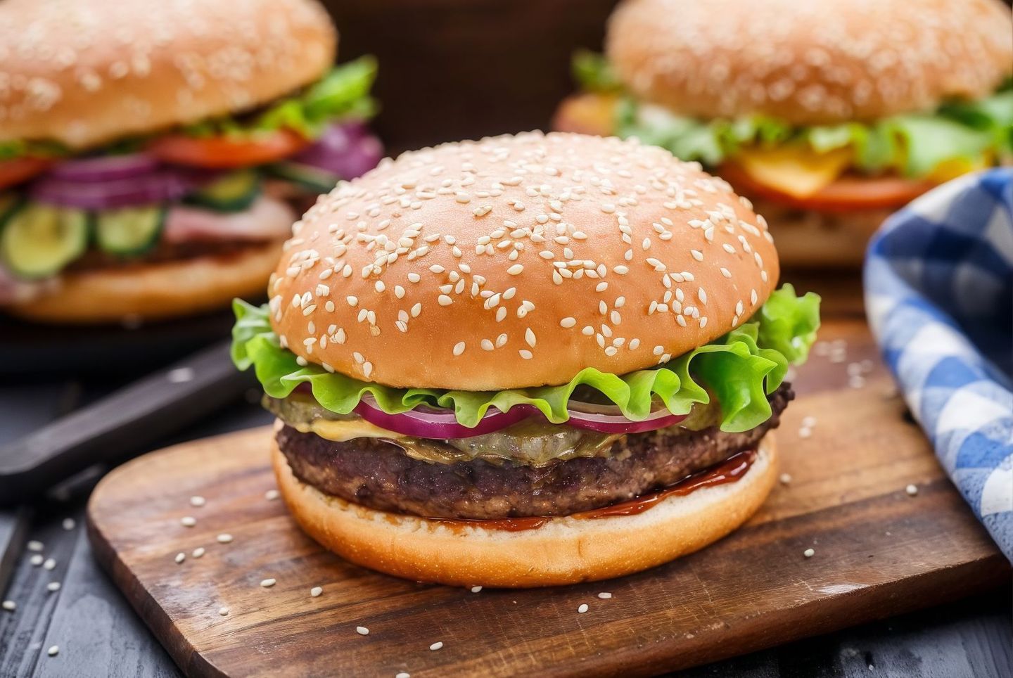 Fried Meat Burger