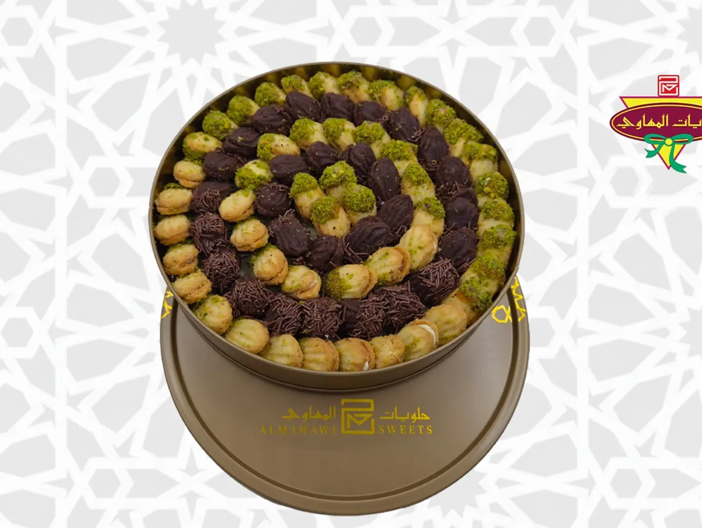 Metal Petit Four Circle Box