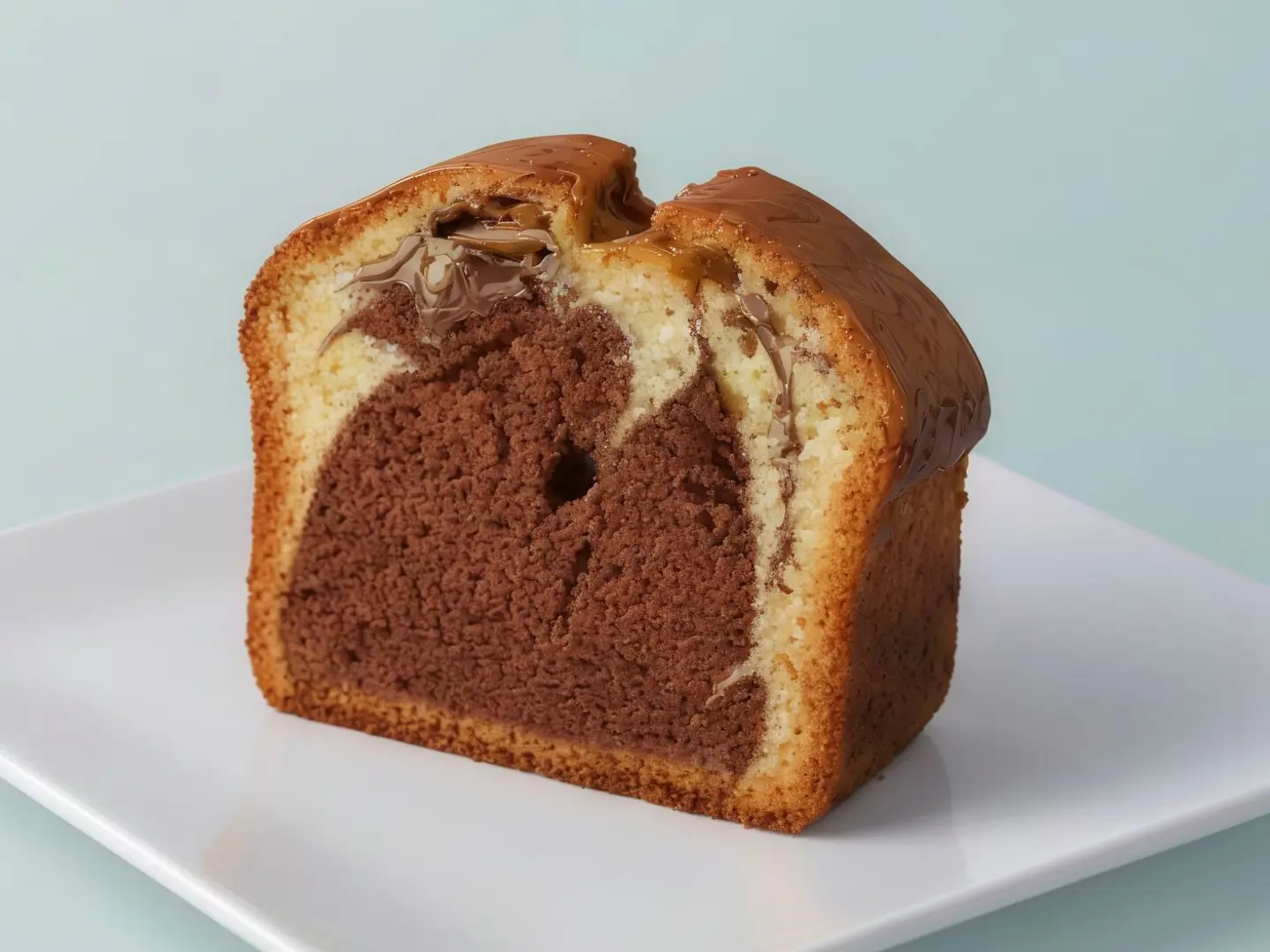 English Marble Chocolate And Vanilla Cake