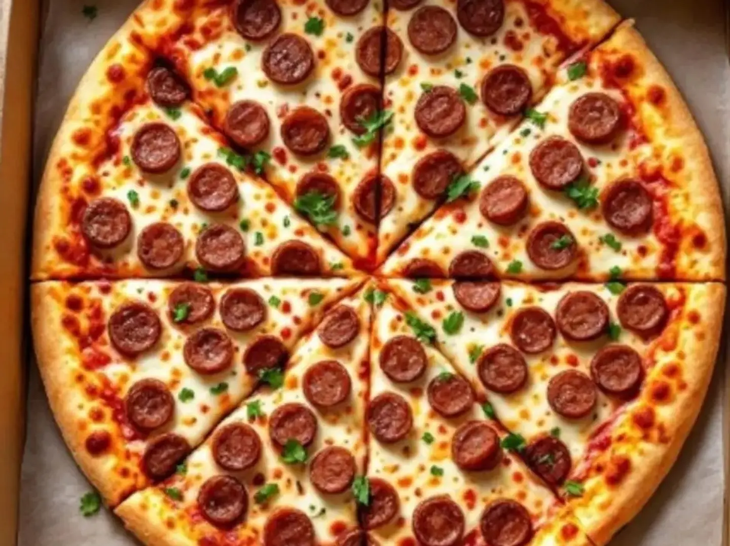 بيتزا نقانق