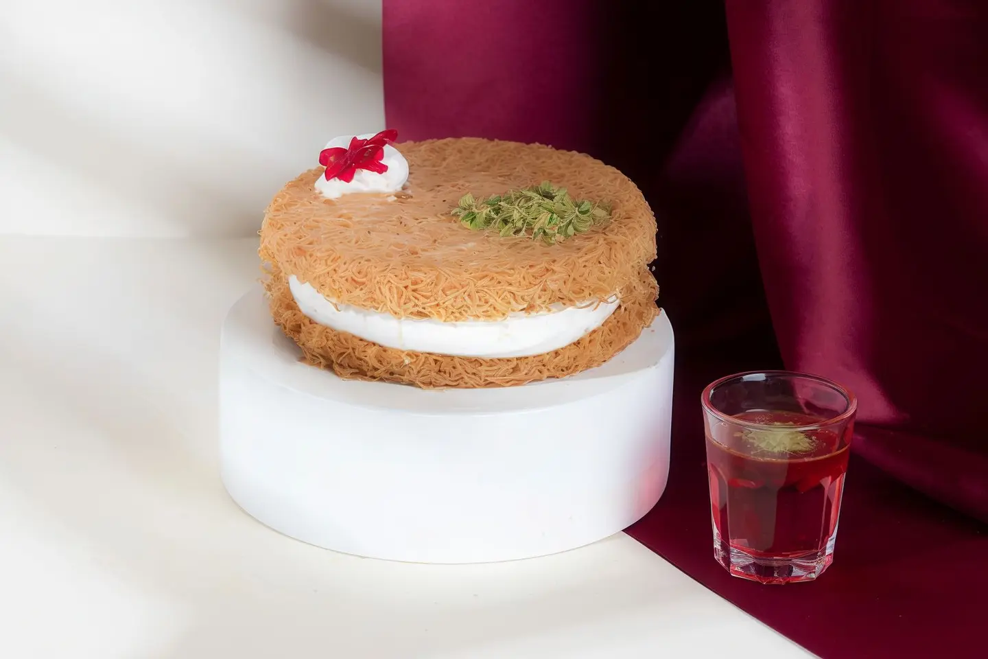 كنافة عصملية بالقشطة