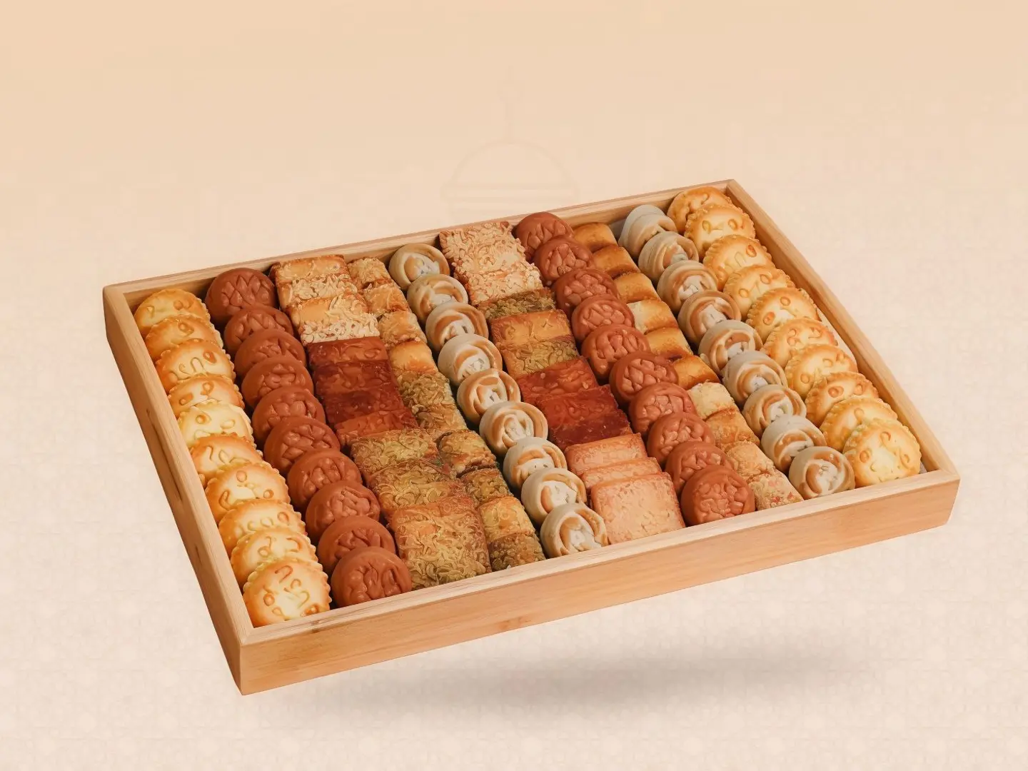 صينية معمول خشبية