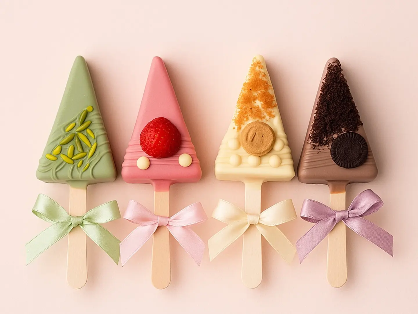 Triangle Cheese Cake Stick Piece Lotus