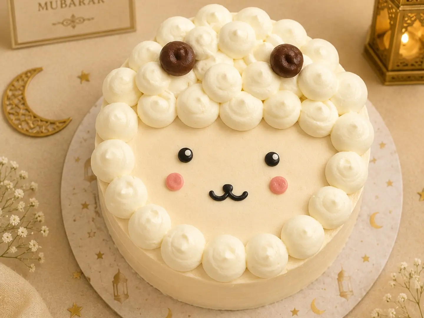 Eid Sheep Bento Cake