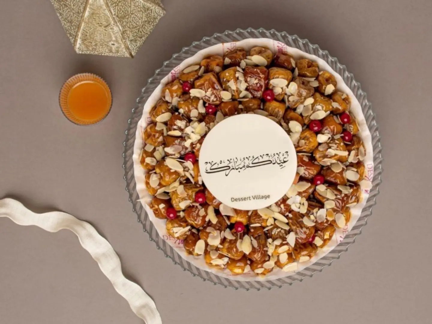 Eid Tray Stuffed Date Cheesecake