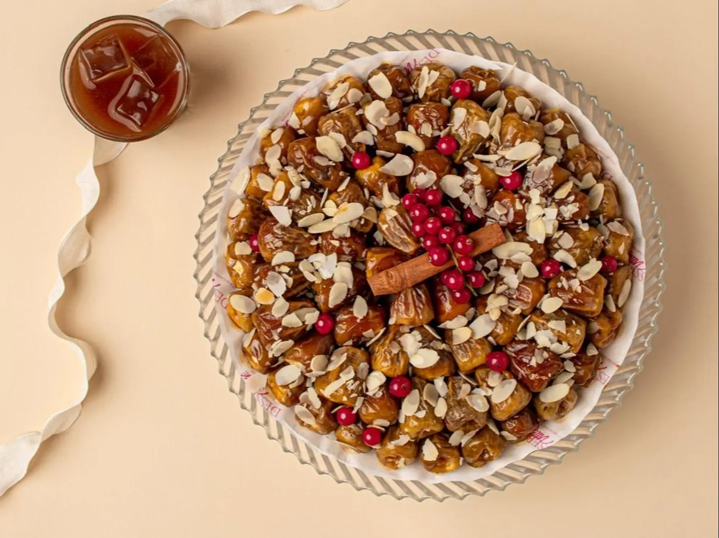 صينيه تمر محشي تشيز كيك