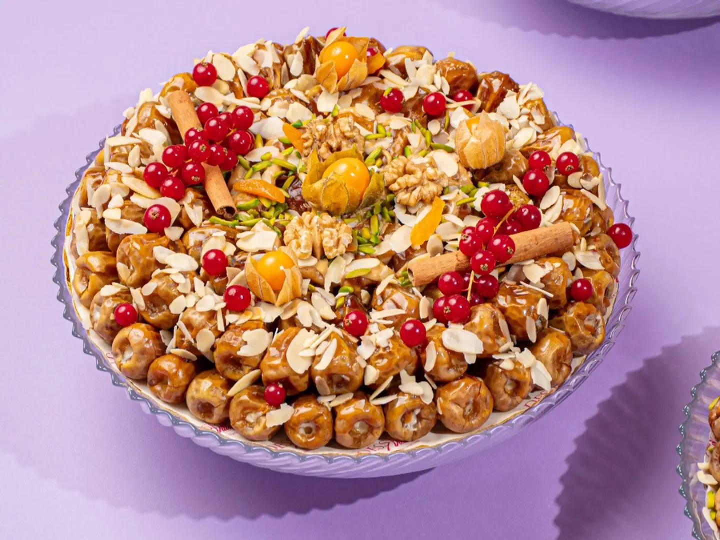 Date Tray, Mix 2 Cheesecake Stuffed Dates And Tahini Stuffed Dates