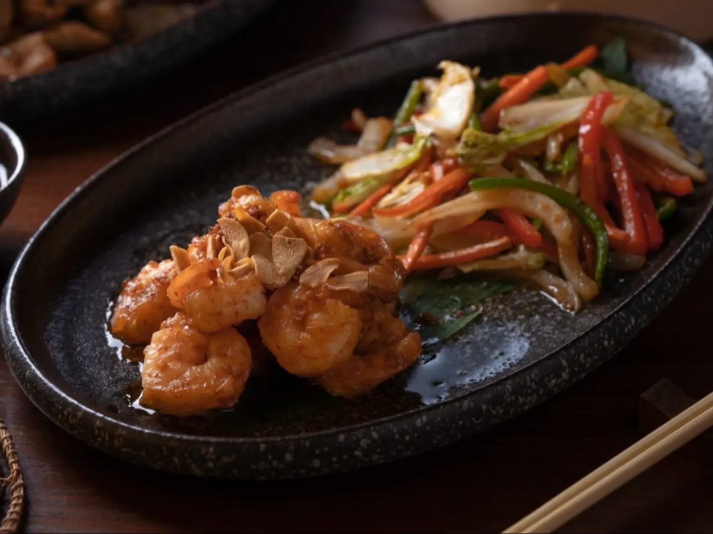 تيبنياكي جمبري بالخضار